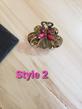 Pink Retro Style Fashion Hair Claws Hair Clips 4 Styles To Choose From