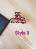 Pink Retro Style Fashion Hair Claws Hair Clips 4 Styles To Choose From