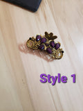 Purple Retro Style Fashion Hair Clips Hair Claws 4 Styles To Choose From