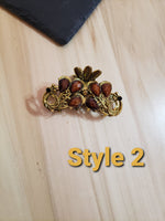 Brown Retro Style Fashion Hair Clips/Claws 3 Different Styles To Choose From