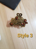 Brown Retro Style Fashion Hair Clips/Claws 3 Different Styles To Choose From