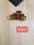 Red Retro Style Fashion Hair Clip/Claws 4 Different Styles To Choose From