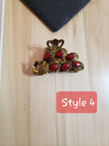 Red Retro Style Fashion Hair Clip/Claws 4 Different Styles To Choose From