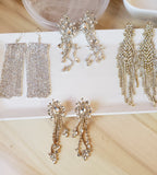 Rhinstone Boutique Wedding Statement Dangle Earrings 4 Styles To Choose From