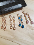 Boutique Crystal Rhinestone Dangle Earrings 4 Styles to Choose From