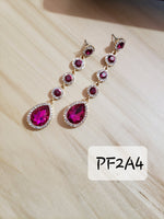 Boutique Drop Down Rhinestone Crystal Earrings 3 Styles to Choose From