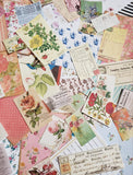 100 Pieces Junk Journal Paper Supplies Variaty Pack