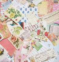 100 Pieces Junk Journal Paper Supplies Variaty Pack